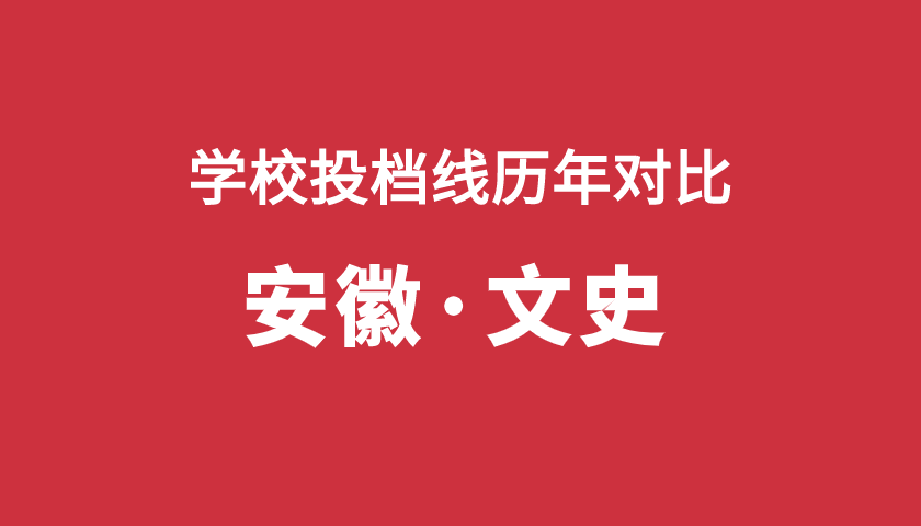 2017-2019年投檔分【安徽文】